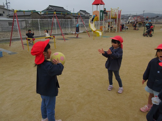 外遊びを楽しんでいるよ！